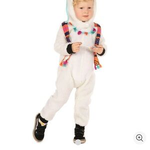 Tipsy Elves White Sherpa Llama 12-18 months boys warm Jammies or costume